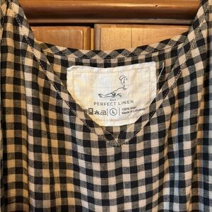 NotPERFECTLINEN Brand New Midsand Gingham Slip Dress